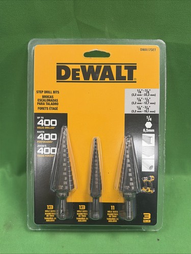 Dewalt piece step - 3-piece, bit